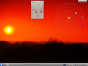 KDE an oneiric misty sunset