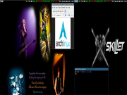 Blackbox Archlinux+i3+Skillet Dual Monitor