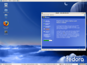 Gnome Fedora 7 + Windows Xp (VMWARE)